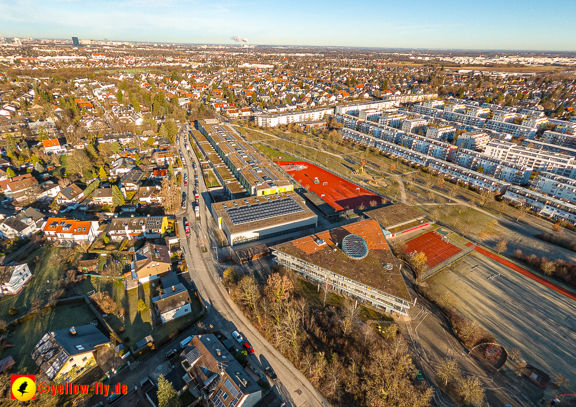 16.01.2023 - Luftbilder vom Marx-Zentrum und Gartenstadt Trudering